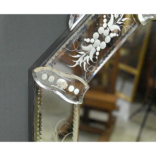 Vintage Octagonal Venetian Mirror, 1950 For Sale - Image 10 of 18