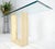 Angelo Mangiarotti Travertine Sculptural Low Profile U Shape Base Glass Top Console Table MINT For Sale - Image 4 of 14