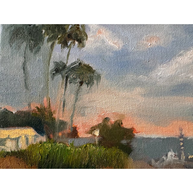 Textile Original Oil Painting Landscape. Signed by Danka Krol For Sale - Image 7 of 8