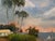 Textile Original Oil Painting Landscape. Signed by Danka Krol For Sale - Image 7 of 8