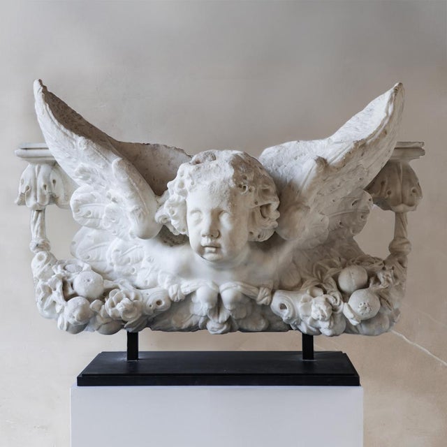 Italian Artist, Statue of a Putto, 1600, Carrara Marble For Sale - Image 16 of 16