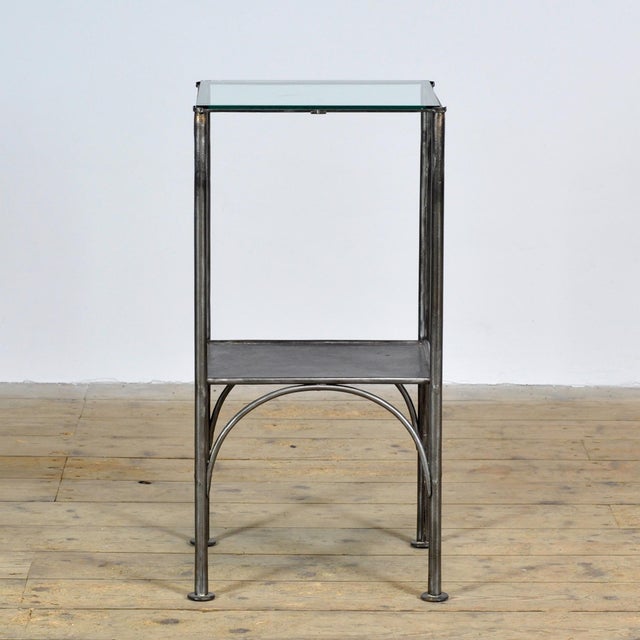Industrial Iron Bedside Table, 1910s For Sale - Image 3 of 8