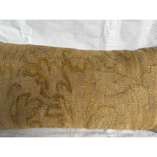 17th Century 17th Century Antique Brussels Tapestry Decorative Pillow For Sale - Image 5 of 7