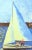 Cornflower Blue Late 20th-Century Giclée Signed Print on Canvas of Sailboats on Lake Geneva For Sale - Image 8 of 12