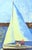 Cornflower Blue Late 20th-Century Signed Print on Canvas of Sailboats on Lake Geneva For Sale - Image 8 of 12