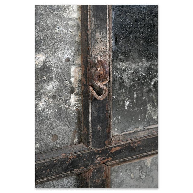 Industrial Patinated Wall Mirror For Sale - Image 5 of 10