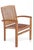 2020s Contemporary Teak Outdoor Stacking Chair For Sale - Image 5 of 6