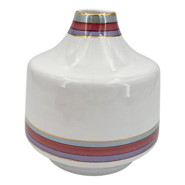 Vintage Italian Ceramic Vase by Nazareno Picchiotti from Deruta, 1970s For Sale