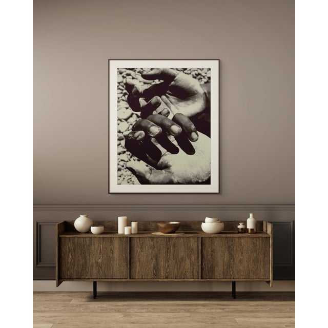 Contemporary Hands by Jonė Reed – Limited Edition Black and White Photograph | Unframed, Signed Archival Print For Sale - Image 3 of 6