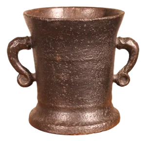 16th Century Cast Iron Mortar
