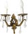 Goldenrod Empire Crystal Two-Armed Wall Lamp, 1970s For Sale - Image 8 of 8
