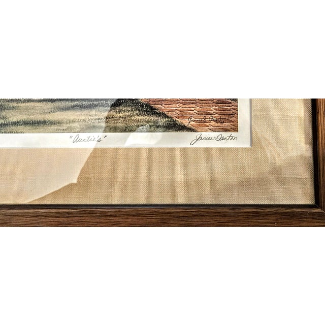 Framed Cottage Porch Limited Release Watercolor Print For Sale - Image 9 of 12