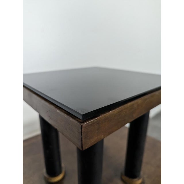 Modern Tiered Side Table in Wood For Sale - Image 6 of 8
