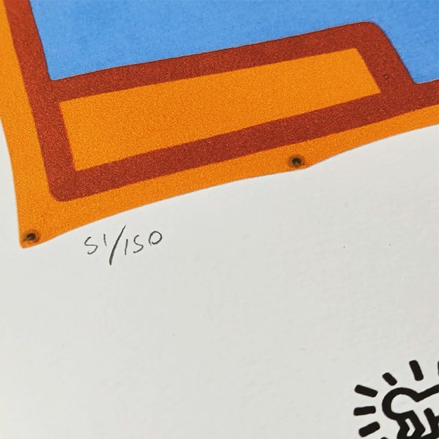Keith Haring After Keith Haring, Figurative Composition, 1990s, Limited Edition Lithograph For Sale - Image 4 of 8