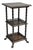 Antique American Empire Mahogany Carved Paw Foot 3 Tier Plant Stand Side Table For Sale