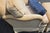 Wood Pair of Henredon Custom Folio Collection English Roll-Arm Lounge Chairs With Matching Ottoman, Late 20th Century For Sale - Image 7 of 14