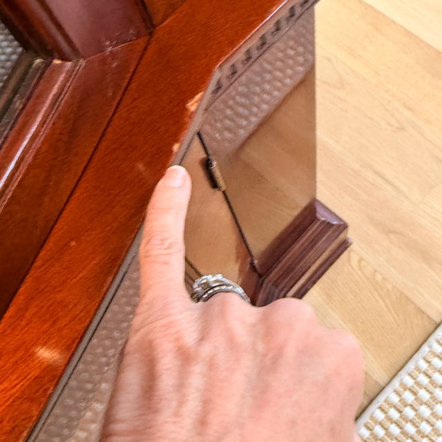 Baker Furniture Company Baker Furniture Bow Front Georgian China Cabinet For Sale - Image 4 of 12