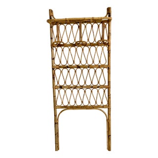 Vintage Italian Wicker Chair, 1960s For Sale