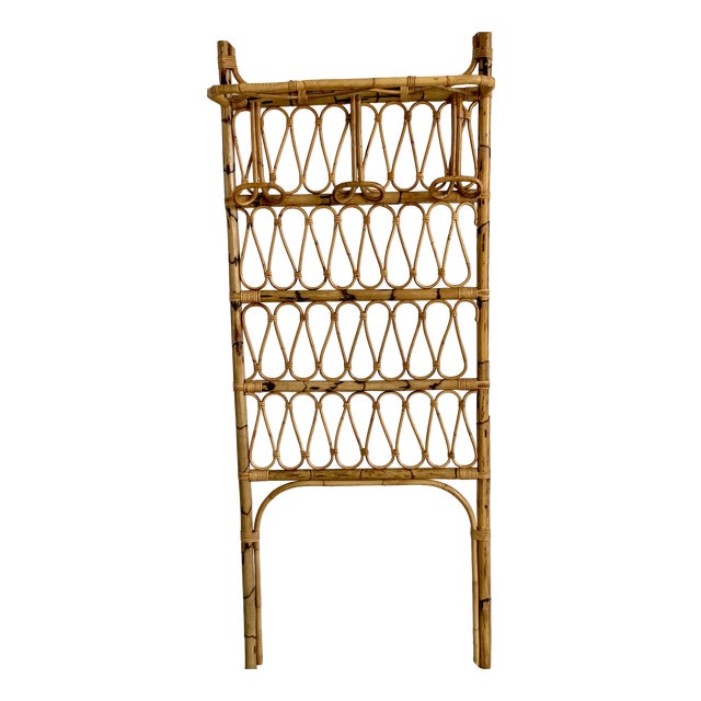 Vintage Italian Wicker Chair, 1960s For Sale