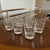 Transparent Vintage Mid-Century Modern Sasaki Noritake Bamboo Etched Rocks Glasses- Set 6 For Sale - Image 8 of 11