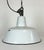 1960s Industrial White Enamel Factory Lamp with Cast Iron Top from Zaos, 1960s For Sale - Image 5 of 16