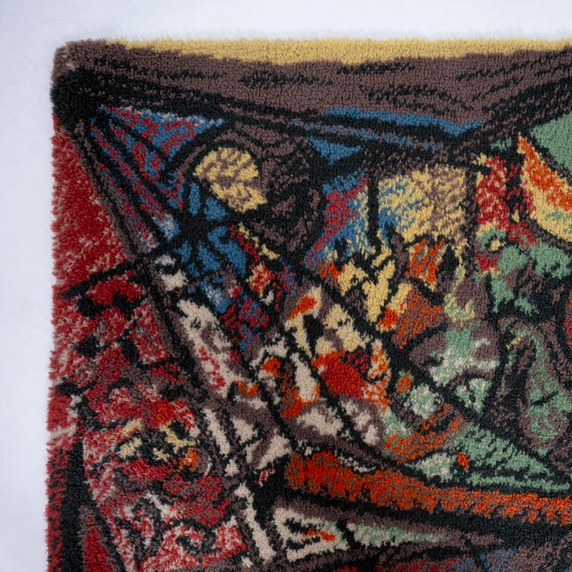 Large Danish Pablo Picasso Wool Art Rug from Ege Axminster, 1990s For Sale - Image 4 of 7