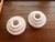 1930s Art Deco Pale Pink Marble Pair of Candleholders For Sale - Image 10 of 10