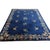 1920s Blue Floral Bird Deco Antique Chinese Peking Wool Rug 8'1'' X 9'5'' For Sale - Image 9 of 9