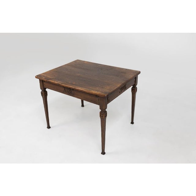 Mid-Century French Rustic Side Table in Wood, 1850s For Sale - Image 6 of 12