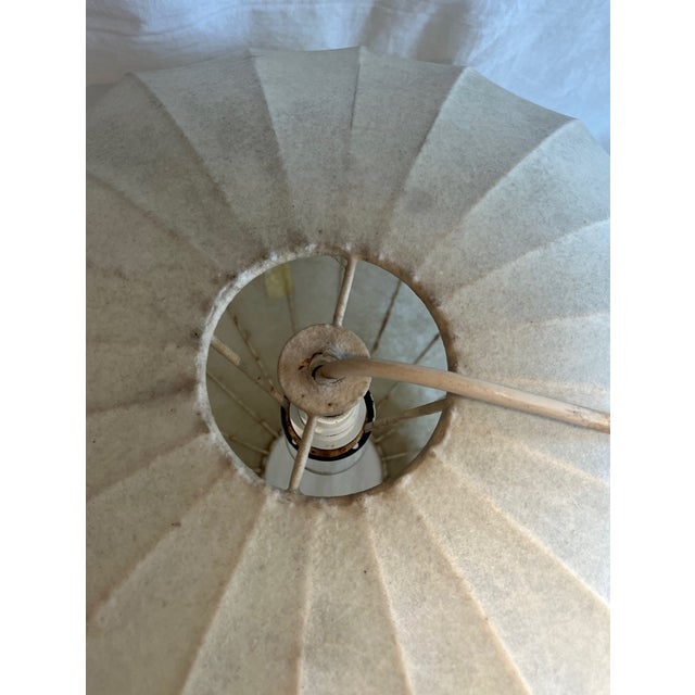 Mid-Century Modern Cocoon Pendant Light from Goldkant Leuchten, Germany, 1960s For Sale - Image 3 of 8