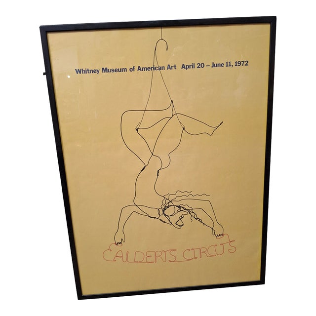 Vintage 1972 Original Whitney Museum Calder Poster For Sale