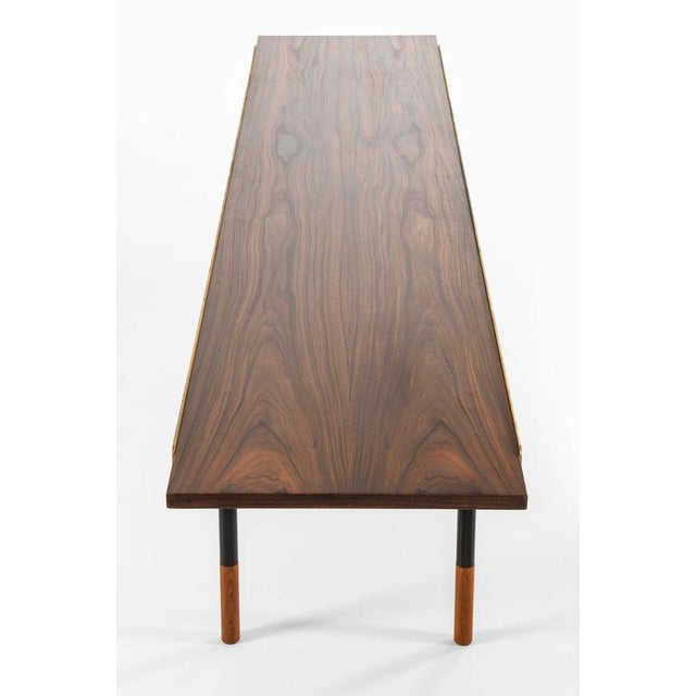 Bench in Brass and Rosewood attributed to Finn Juhl, 1953 For Sale - Image 6 of 8