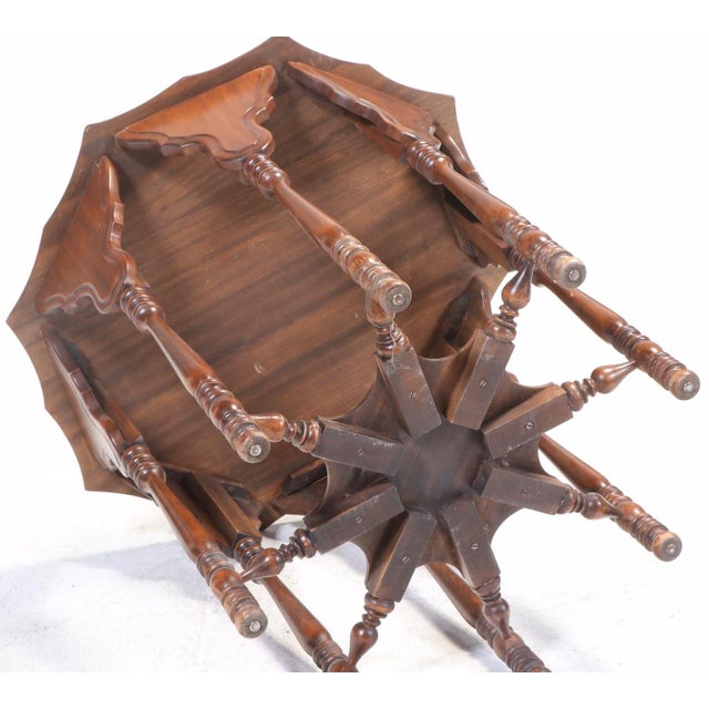 Wood Early 20th Century Colonial Revival Side Table For Sale - Image 7 of 7