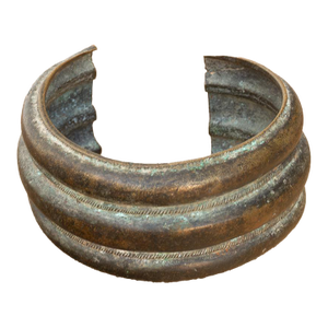 Antique Verdigris Manilla Currency Bracelet