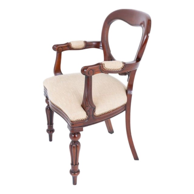 Victorian Balloon Back Dining Chairs, 1890s, Set of 8 For Sale
