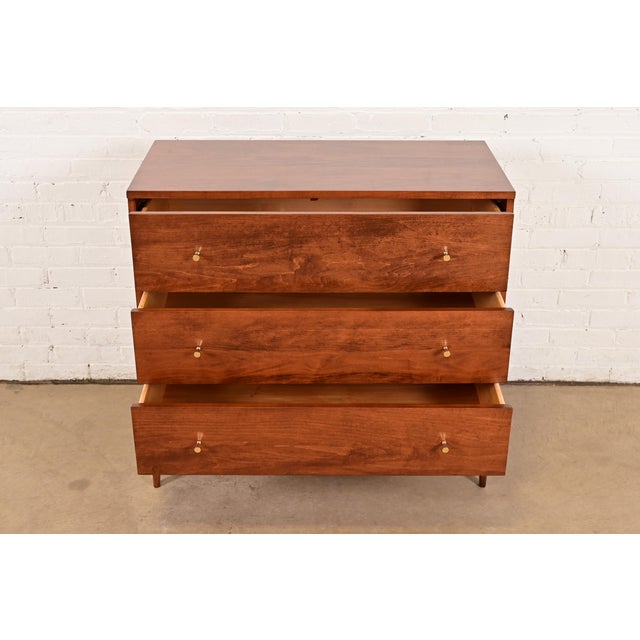1950s Paul McCobb Planner Group Solid Birch Dresser or Chest of Drawers, Newly Refinished For Sale - Image 5 of 15
