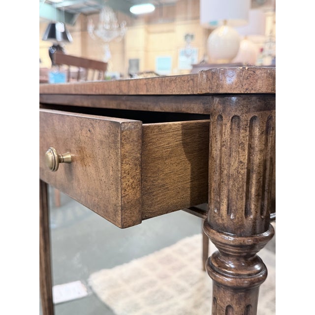 Late 20th Century Pair of Kreiss Louis XVI Style Leather Top Writing Tables For Sale In New York - Image 6 of 10