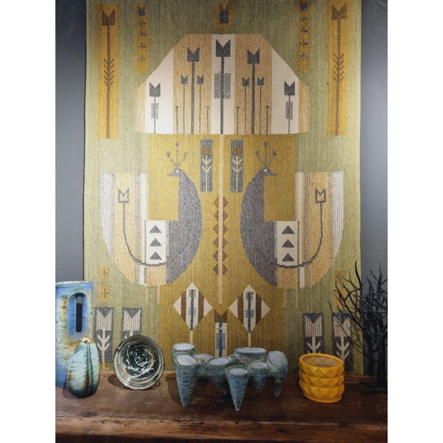 Handwoven Woollen Tapestry from Éva Németh, Hungary, 1970s For Sale - Image 4 of 14