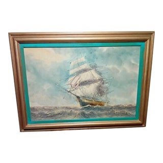 1970s Renato Longanesi - Original Signed on Canvas For Sale