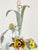 Vintage Italian Tole Painted Floral Chandelier For Sale - Image 10 of 12