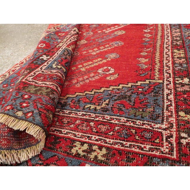 Brick Red Galerie Shabab Collection Early 20th Century Turkish Kula Rug For Sale - Image 8 of 8