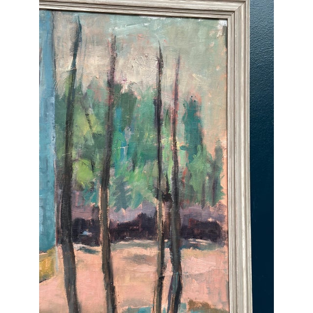 Ingeborg Strangell, Trees, 1950s, Oil on Canvas, Framed For Sale - Image 9 of 18