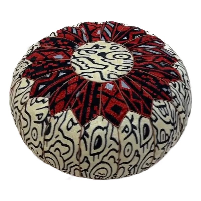 Moroccan Ottoman Floor Pouf Cover