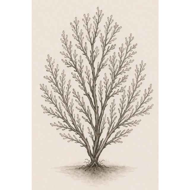 Paper Coastal Botanical Collection, Set of 4, Seaweed & Coral Studies, 24" × 36" Each For Sale - Image 7 of 11