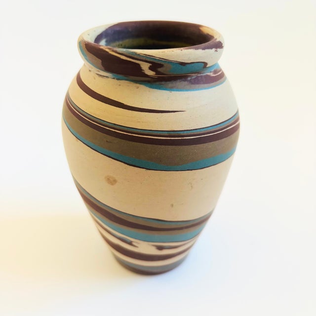 Early 20th Century Niloak Mission Swirl Pottery Vase For Sale - Image 5 of 8