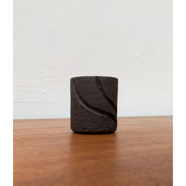 Minimalist Danish Ceramic Candleholder from Lehmann Pottery, 1960s For Sale - Image 12 of 14