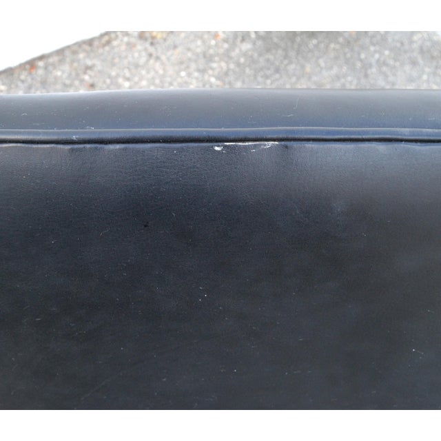 Set 8 Attributed to Mies Van Der Rohe for Knoll Stainless Steel Brno Chairs Black Leather 1977 For Sale - Image 14 of 18