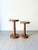 Mid-Century Modern Arts and Crafts Cocktail Tables in Turned Oak, 1940, Set of 2 For Sale - Image 3 of 10