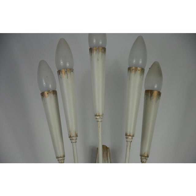 Metal Sputnik Wall Lamp, Italy, 1960s For Sale - Image 7 of 12