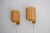 Mid-Century Modern Vintage Scandinavian Pine Sconces, 1975, Set of 2 For Sale - Image 3 of 11